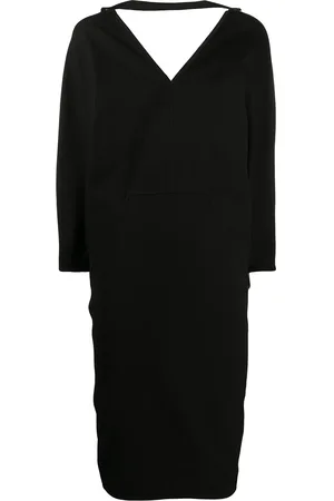 Rick Owens Vestito midi con scollo a V