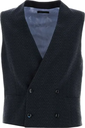 Giorgio Armani Gilet con motivo a zigzag