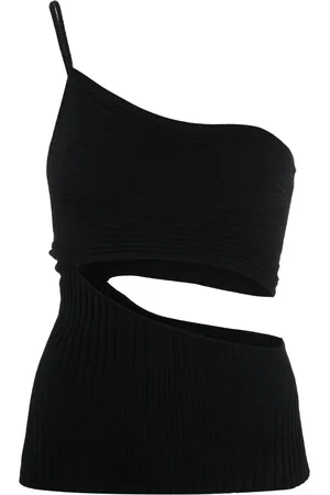 ANDREADAMO Top monospalla con dettaglio cut-out