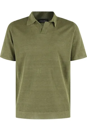 Roberto Collina Polo in cotone con ricamo logo