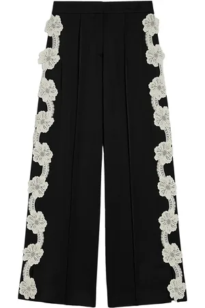 Jil Sander Pantaloni con ricamo