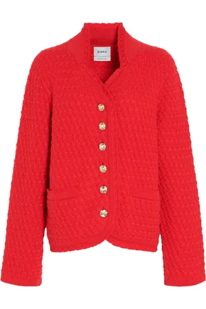 Barrie Cardigan in cashmere con lavorazione in tweed