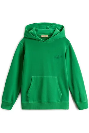 Woolrich Felpa con cappuccio e logo floccato