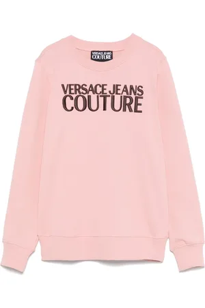 VERSACE Felpa con logo ricamato