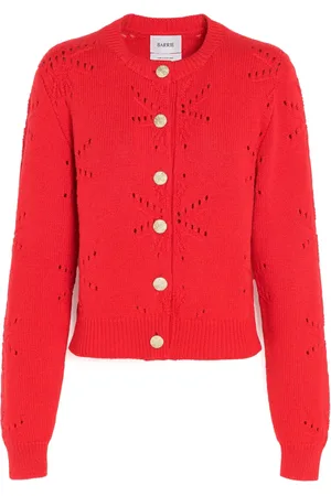 Barrie Cardigan con lavorazione pointelle