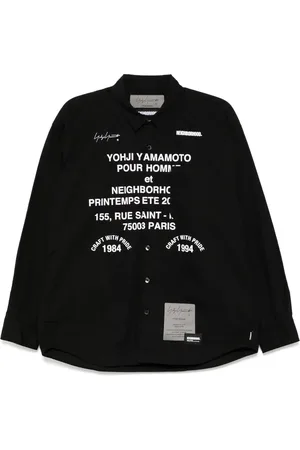 YOHJI YAMAMOTO Camicia a maniche lunghe con stampa x Neighborhood