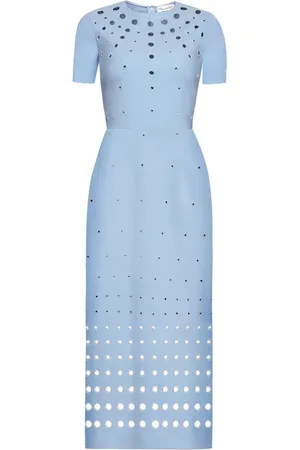 Oscar de la Renta Abito con ricamo