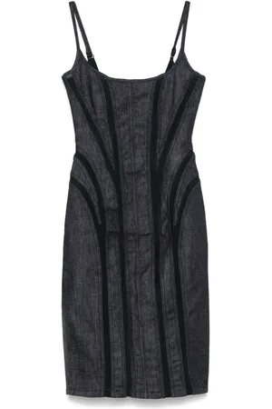 MUGLER Abito midi denim