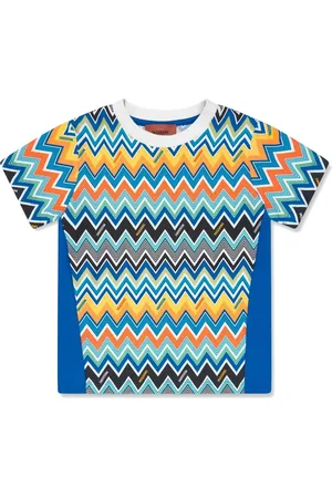 Missoni T-shirt con stampa a zigzag