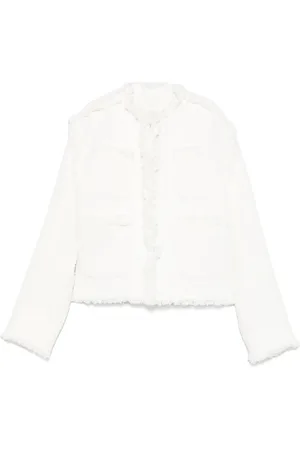 SACAI Giacca denim con effetto vissuto
