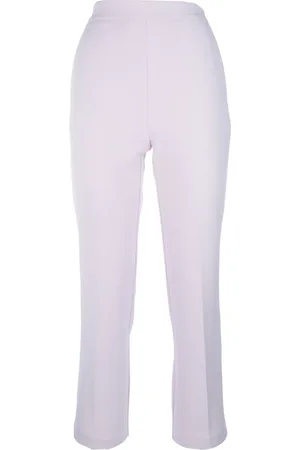 Elisabetta Franchi Pantaloni in crêpe con placca logo