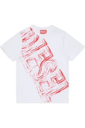 Diesel T-shirt con logo effetto délavé