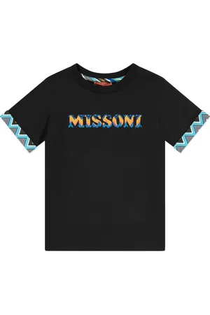 Missoni T-shirt con stampa a zigzag