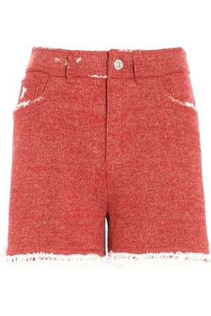 Barrie Shorts denim con bordi sfrangiati