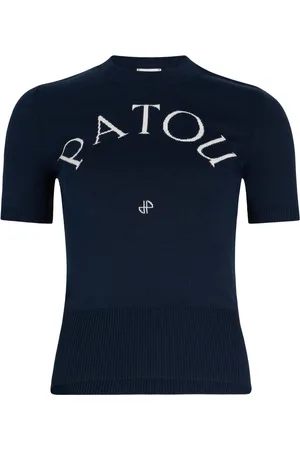 Patou T-shirt con logo jacquard
