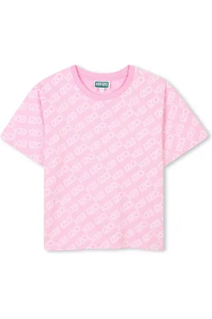 Kenzo T-shirt con logo all-over