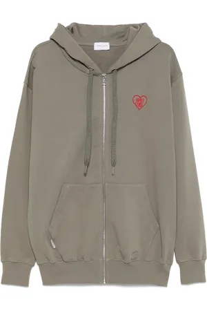 Family First Felpa Heart con zip e cappuccio