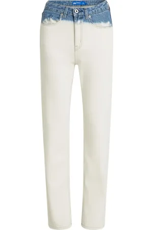 Karl Lagerfeld Jeans con effetto schiarito