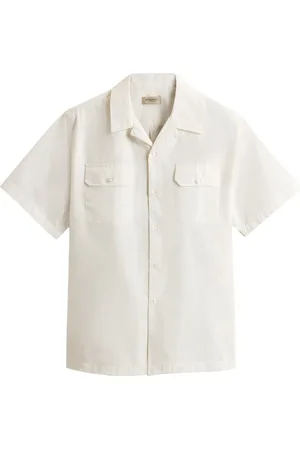 Woolrich T-shirt in cotone tinto in capo