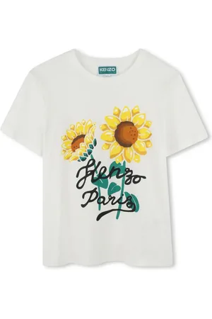 Kenzo T-shirt con stampa girasole