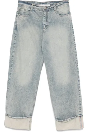 ISABEL BENENATO Jeans a gamba ampia
