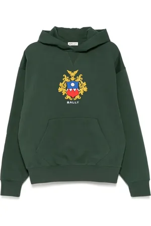 Bally Felpa con cappuccio e logo