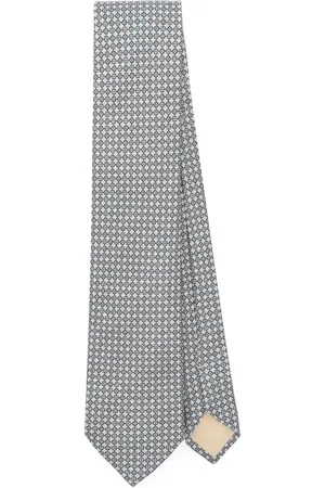 BRIONI Cravatta con motivo geometrico