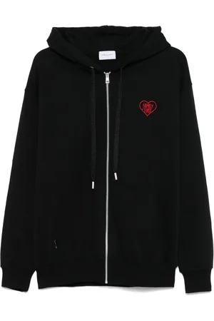 Family First Felpa Heart con zip e cappuccio