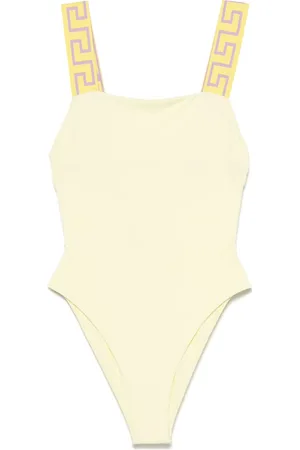 VERSACE Costume intero con bordo Greca