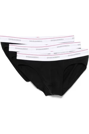 Dsquared2 Set di tre slip con logo