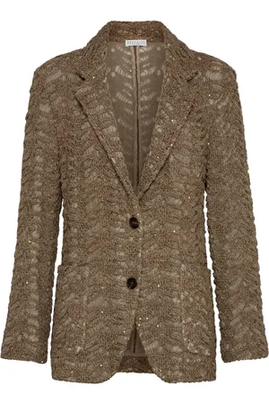 Brunello Cucinelli Blazer con applicazione
