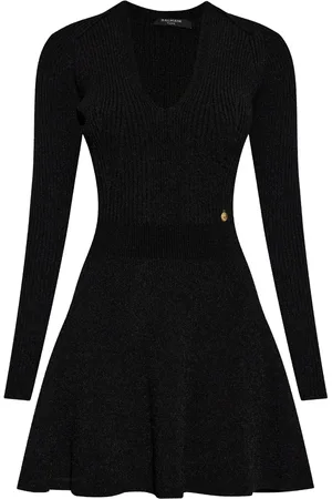 Balmain Abito corto con ciondolo logo