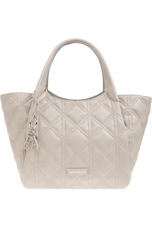 Emporio Armani Borsa tote con placca logo