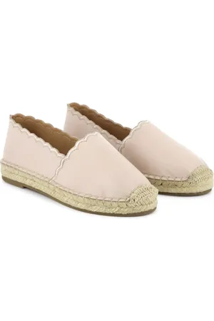 Chloé Espadrillas con bordo a smerlo