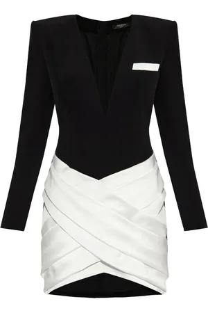 Balmain Abito corto bicolore