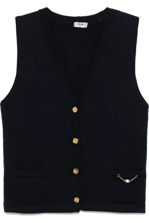 Céline Gilet Triomphe in lana anni 