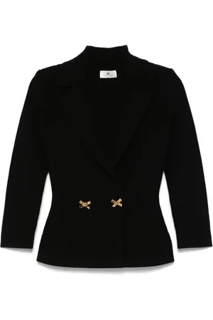 Elisabetta Franchi Blazer in maglia con fiocchi