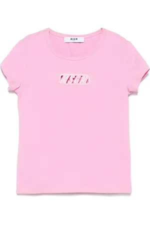 Msgm T-shirt con logo ricamato