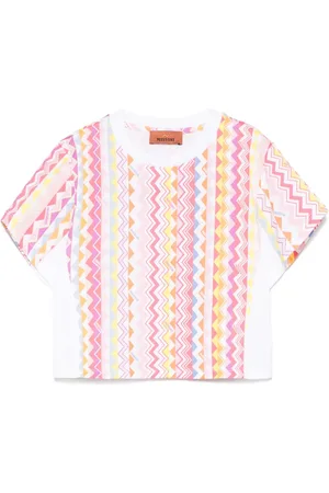 Missoni T-shirt con stampa a zigzag