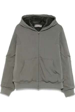 Kiko Kostadinov Felpa in sherpa con cappuccio e zip x Fox