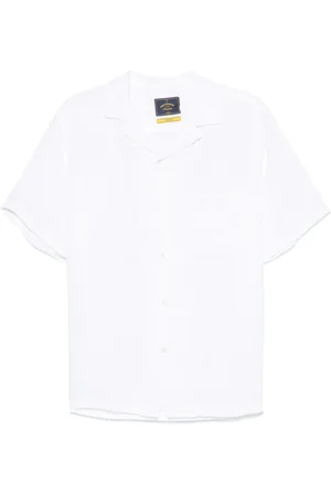 Portuguese Flannel Camicia in lino con collo ampio