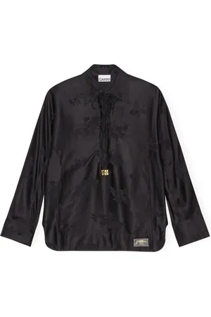 Ganni Camicia a fiori jacquard