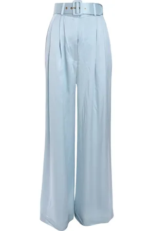 ZIMMERMANN Pantaloni in seta con pieghe