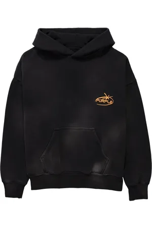 Purple Brand Felpa Imprint con cappuccio