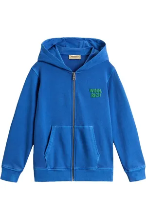 Woolrich Felpa in cotone con cappuccio e zip