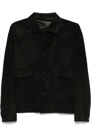 SALVATORE SANTORO Giacca in pelle scamosciata