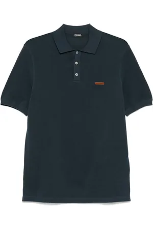 Ermenegildo Zegna Polo in cotone con ricamo logo