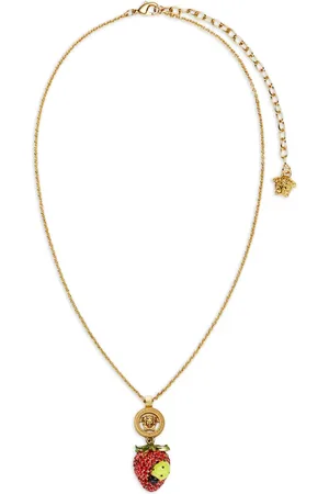 VERSACE Collana con ciondolo Strawberry Garden