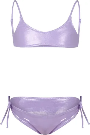 MC2 SAINT BARTH Set bikini con finitura metallizzata