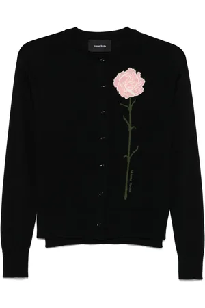 Simone Rocha Cardigan con effetto jacquard